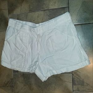 Loft shorts. Linen blend white